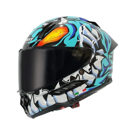 SWAY SW 868 CANNIBAL Black Blue Full Face